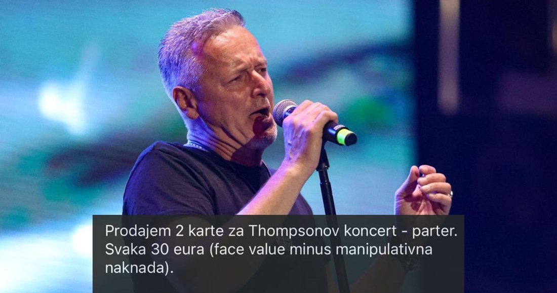 Ljudi masovno preprodaju ulaznice za Thompsona u Zagrebu. Pogledajte cijene
