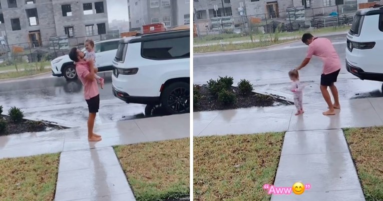 Djevojčica pitala tatu da idu plesati na kiši. Videozapis oduševio milijune ljudi