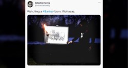 Grupa kupila Banksyjevu umjetninu za 95 tisuća dolara pa se snimali kako je spaljuju