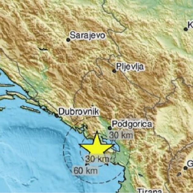 Potres u magnitude 2.7 po Richteru zatresao Crnu Goru
