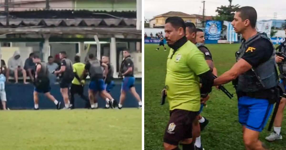 VIDEO Policija ušla na teren i uhitila suca. Igrači u šoku gledali što se događa