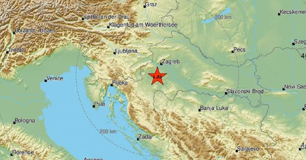 Potres magnitude 3.3 u središnjoj Hrvatskoj