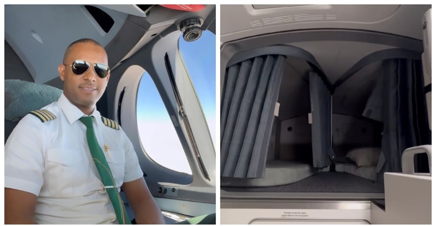 Pilot pokazao gdje spava u avionu, ljudi pišu: "Žao mi je da sam ovo vidio"