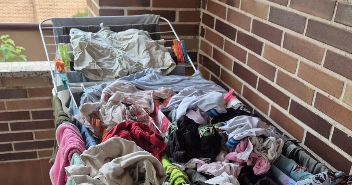 Pitala muža da stavi odjeću na stalak za sušenje pa pokazala rezultat, hit je