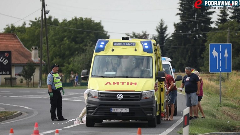 Prometna kod Koprivnice, teško ozlijeđen motociklist (25)