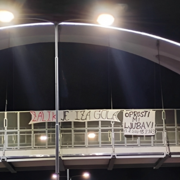Romantik iz Mostara ispričao se curi porukom na mostu: "Ljubavi, oprosti mi..."