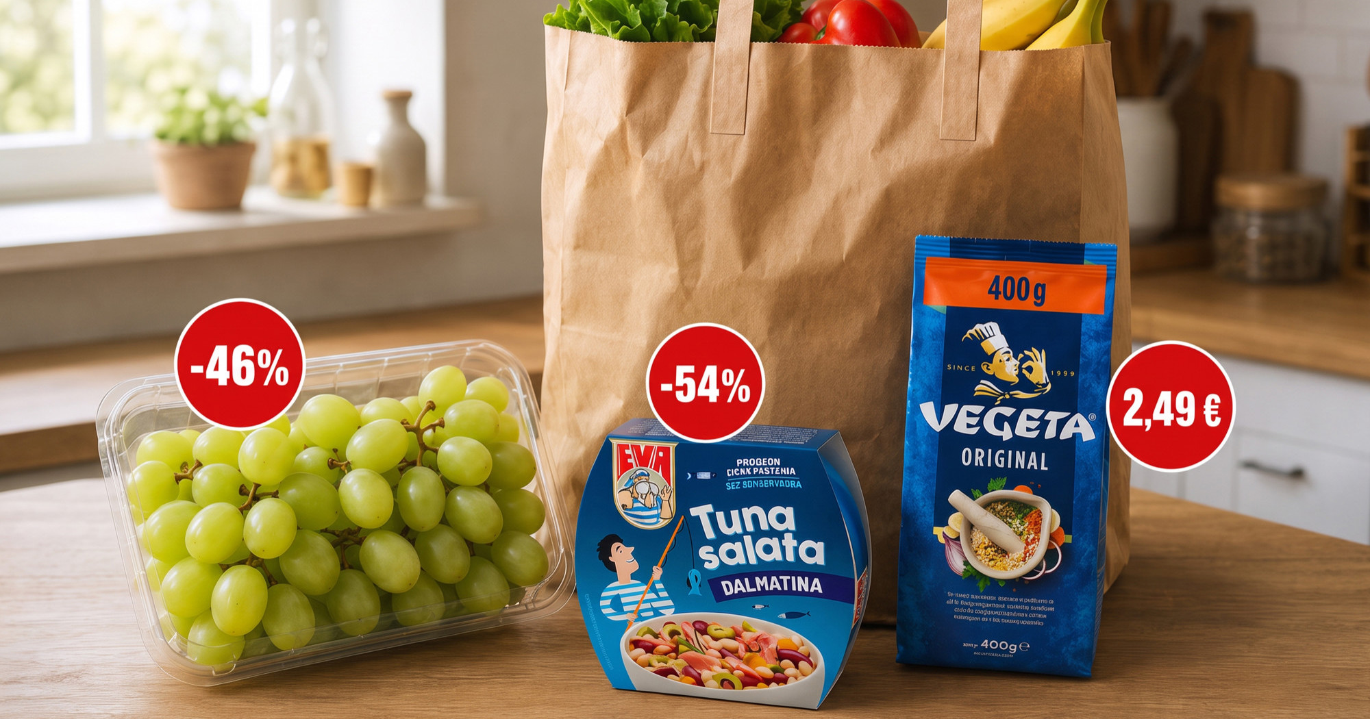 Vegeta 2,49 eura, grožđe sniženo za 46%: Ovo su danas najbolje akcije u trgovinama