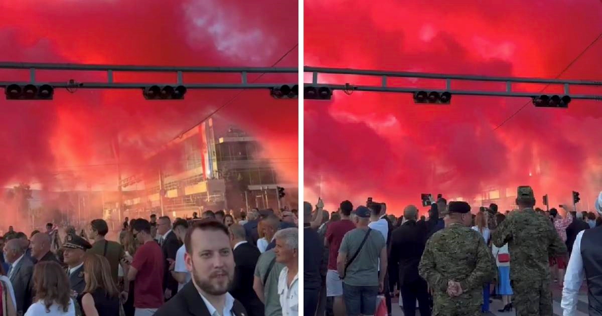 VIDEO Mimohod završio dimnim spektaklom u hrvatskim bojama