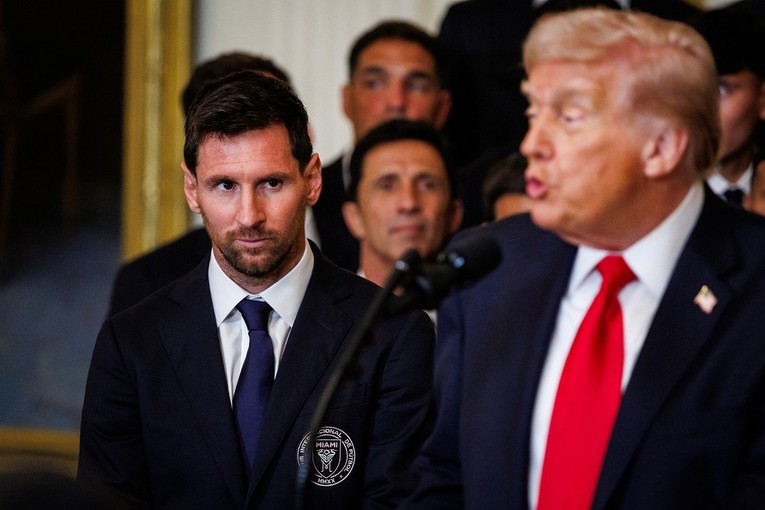Trump: Kako je dobar Messi. Zabio je tri gola, to je jako rijetko u vašem sportu
