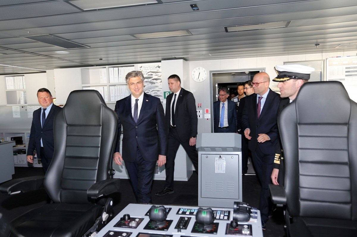 Plenković u Rijeci posjetio polarni kruzer izgrađen u pulskom Uljaniku