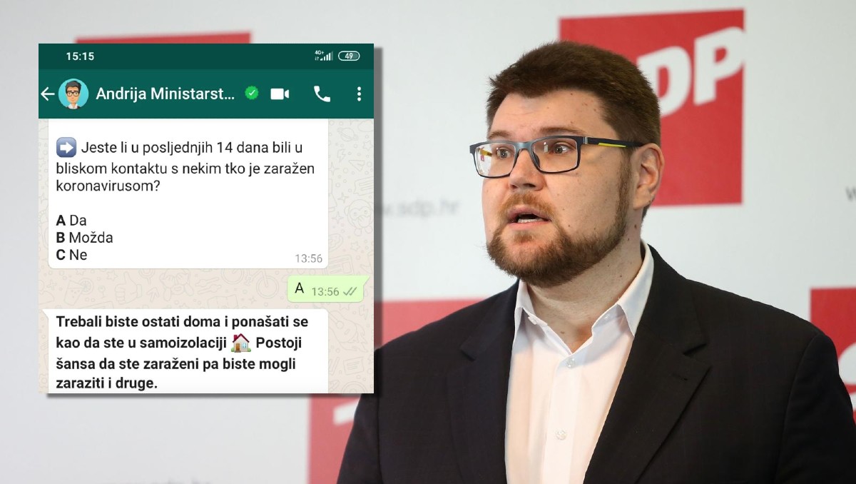 Grbin pitao vladinog asistenta Andriju treba li u izolaciju, evo što mu je odgovorio