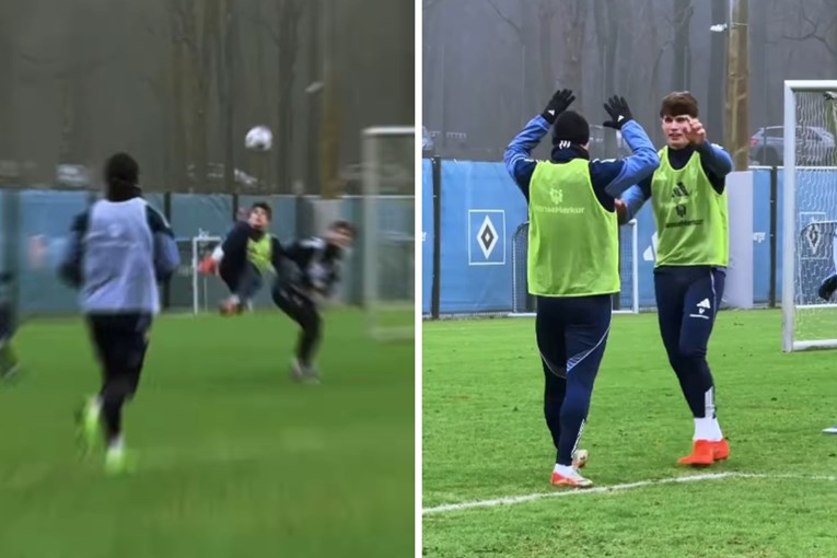 VIDEO Vušković na treningu zabio sjajan gol. HSV: Predobro da bismo obrisali