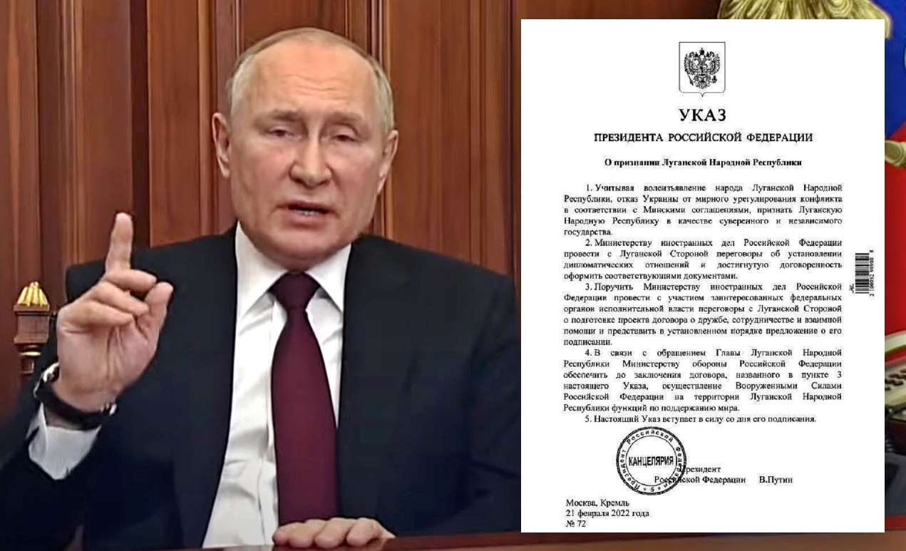 Putin poslao vojsku u istočnu Ukrajinu, pogledajte odluku