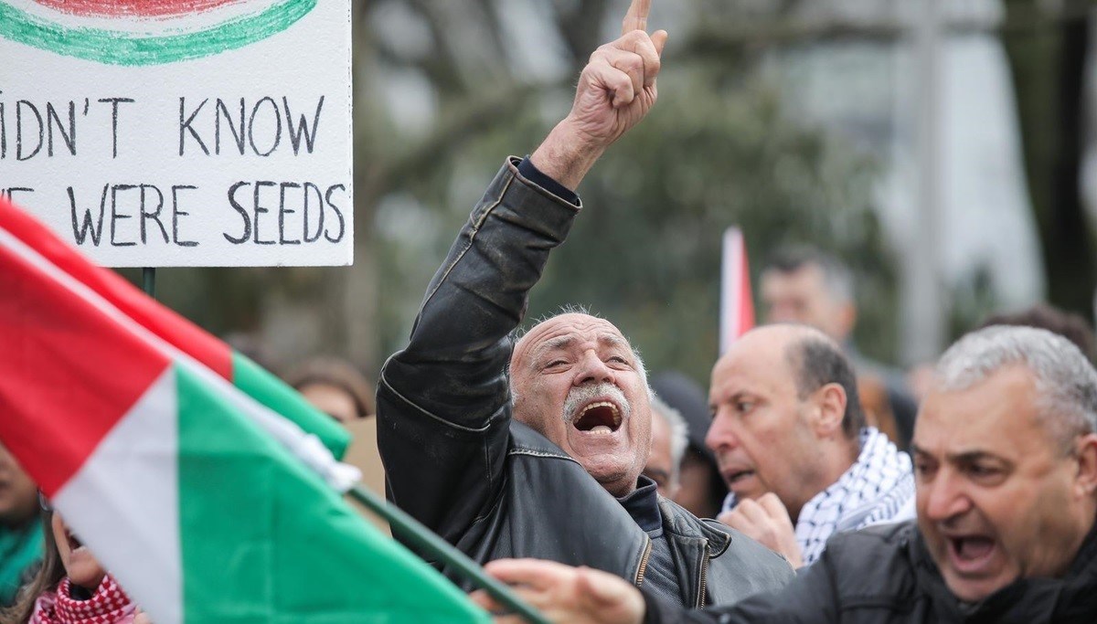 Propalestinski prosvjed pred ambasadom Izraela u Zagrebu