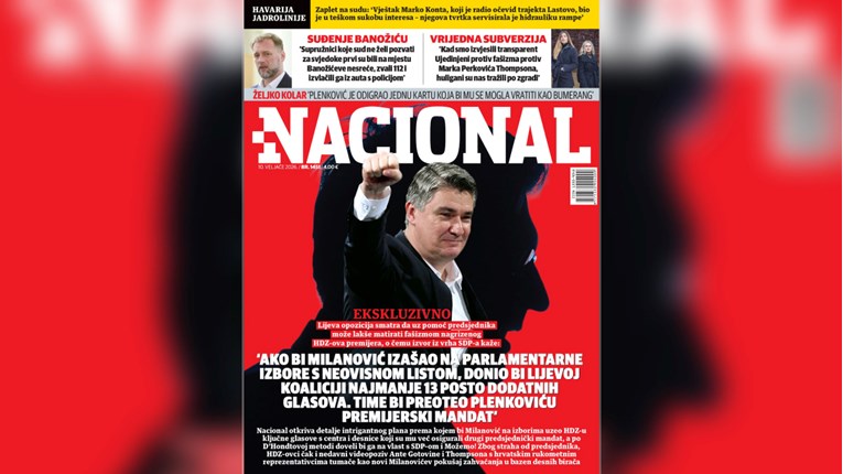 Nacional: Milanović bi na izbore 2028. mogao izaći sa svojom listom i postati premijer