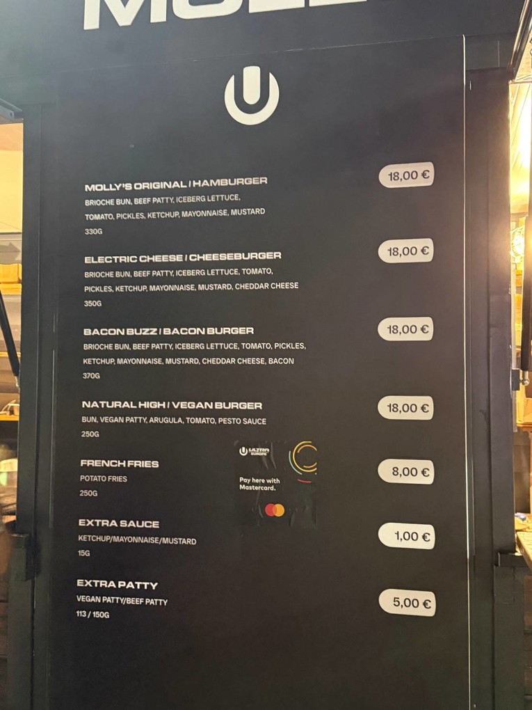Voda 6 eura, burger 18, litra koktela 40. Pogledajte cijene hrane i pića na Ultri