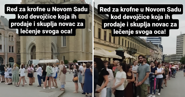 Pogledajte red za krafne kod curice koja ih prodaje da pomogne bolesnom ocu