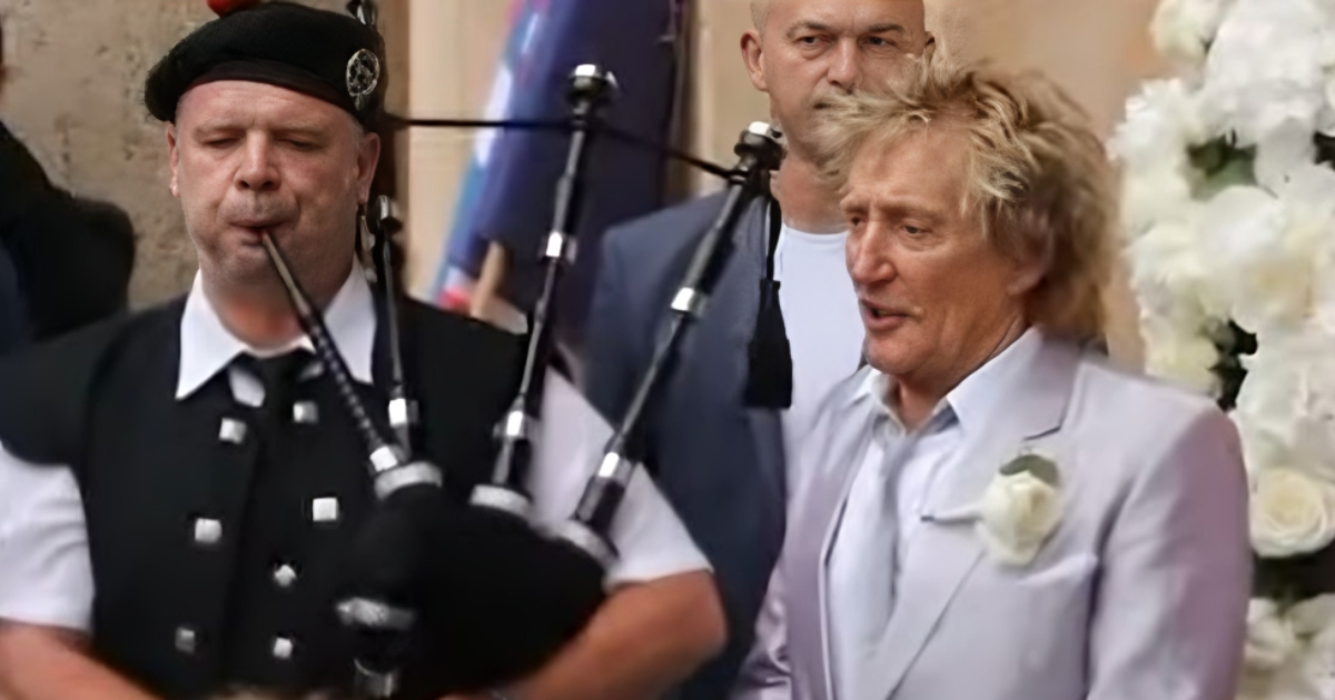 VIDEO Pogledajte trenutak kad je Rod Stewart zapjevao uz gajde nakon vjenčanja