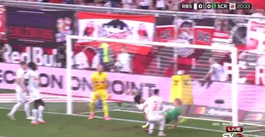 VIDEO Jedan Salzburgov Hrvat pucao na svoj gol, spasio ga drugi čudesnom akrobacijom