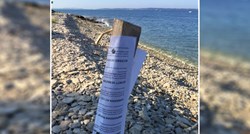 Netko je na plažama u Istri postavio obavijesti "Zabranjeno kupanje - privatna plaža"