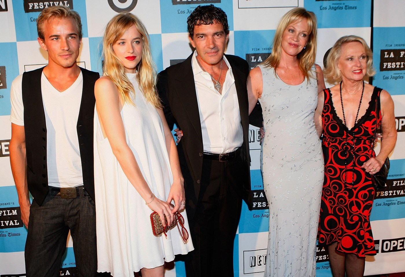Jesse Johnson, Dakota Johnson, Antonio Banderas, Melanie Griffith i Tippi Hedren.