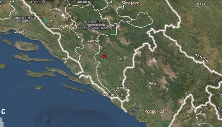 Potres jačine 3,2 po Richteru u BiH, osjetio se u Dubrovniku