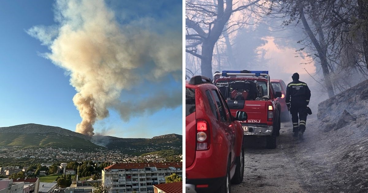 VIDEO I FOTO Gori kod Solina. "Stanje je bolje, dežuralo se cijelu noć"