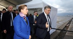 Plenković i danska premijerka obišli kontejnerski terminal u Rijeci