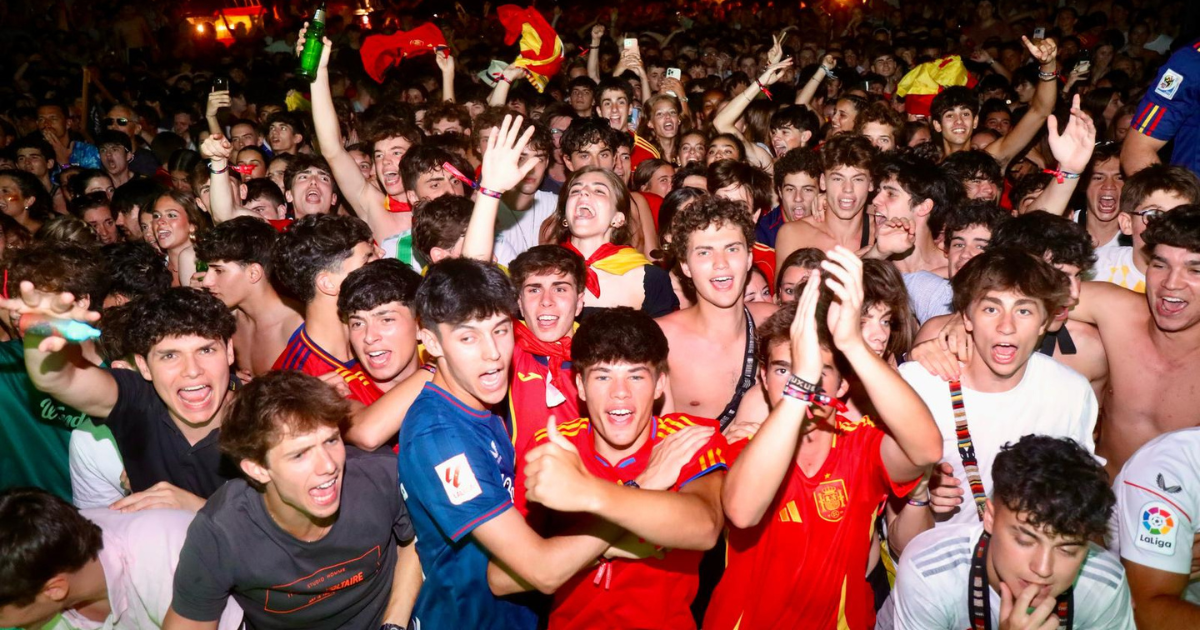 VIDEO Pogledajte kako su Španjolci slavili u Splitu nakon osvajanja Eura