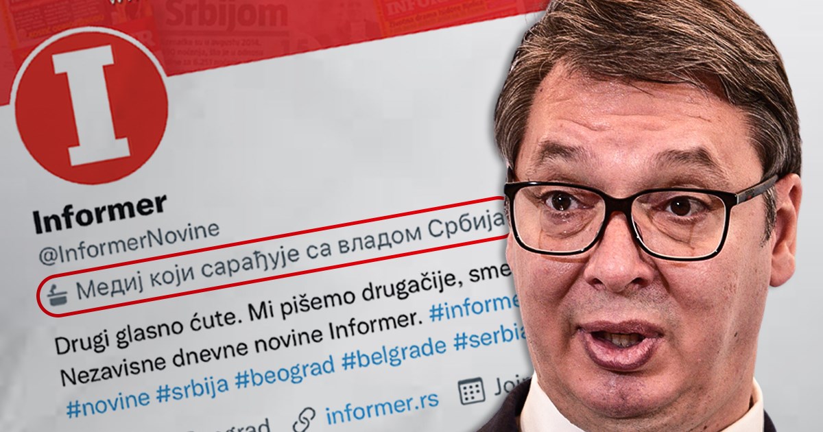 Vučić podivljao jer je Twitter srpske tabloide označio kao njegove medije