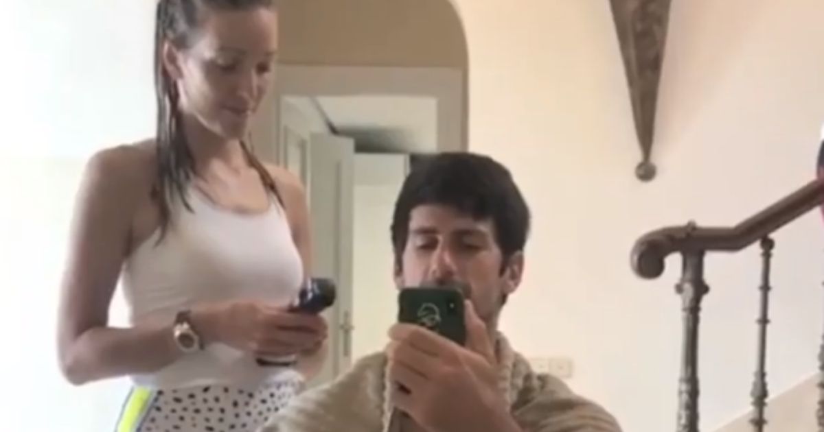 VIDEO Đokovića ošišala supruga, evo kakvu frizuru sada ima: "Moj pećinski čovjek"
