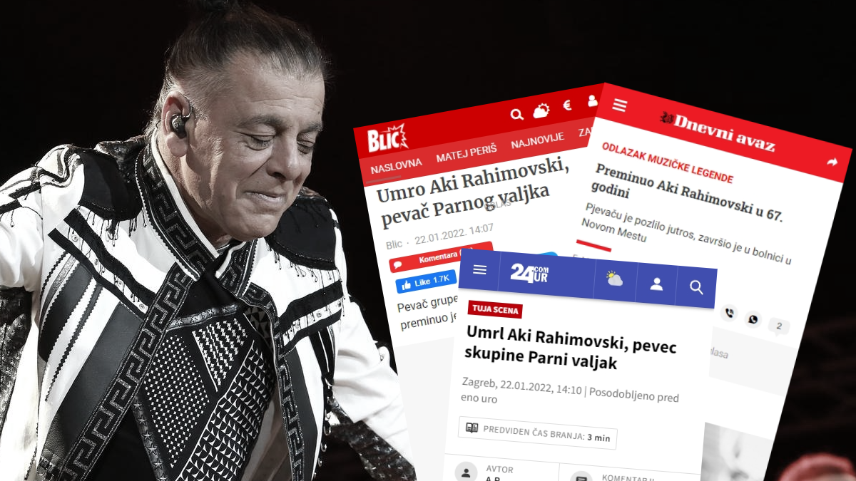 Akijeva smrt udarna vijest u cijeloj bivšoj Jugoslaviji