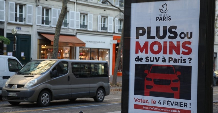 Parižani odlučuju o većoj cijeni parkiranja za SUV vozila