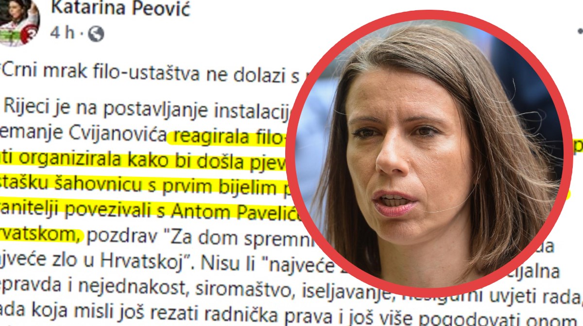 Katarina Peović: Prosvjed su organizirali filoustaše, zvijezda je simbol solidarnosti