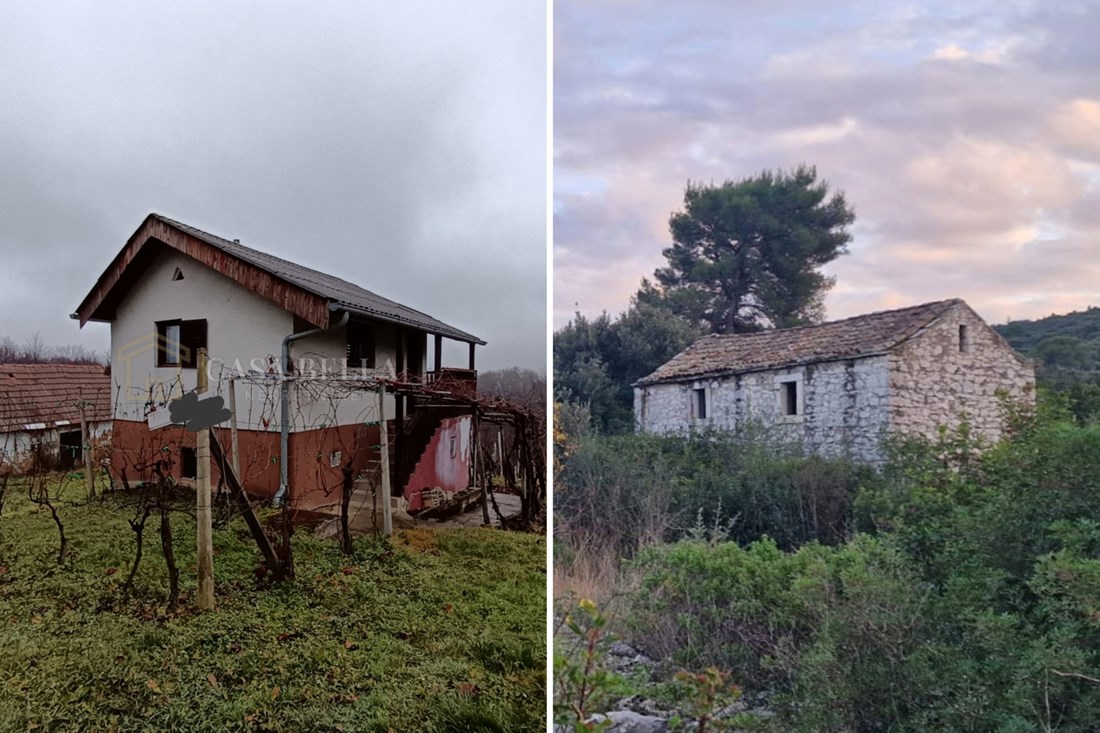 Na prodaju kamena kuća na osami u blizini grada Korčule. Cijena je 170.000 €