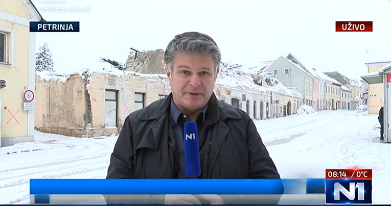 U Petrinji ima više centimetara snijega, temperature padaju do -9