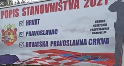 SDSS-ovka: Jumbo plakat kojim se Srbe poziva da se izjasne kao Hrvati je sramotan