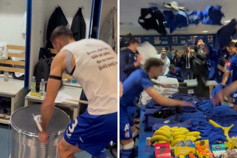 Dinamo objavio snimku. Pogledajte kako igrači proslavljaju titulu u svlačionici