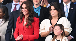 Kate Middleton na koncertu privukla poglede u crvenom odijelu od 1800 eura