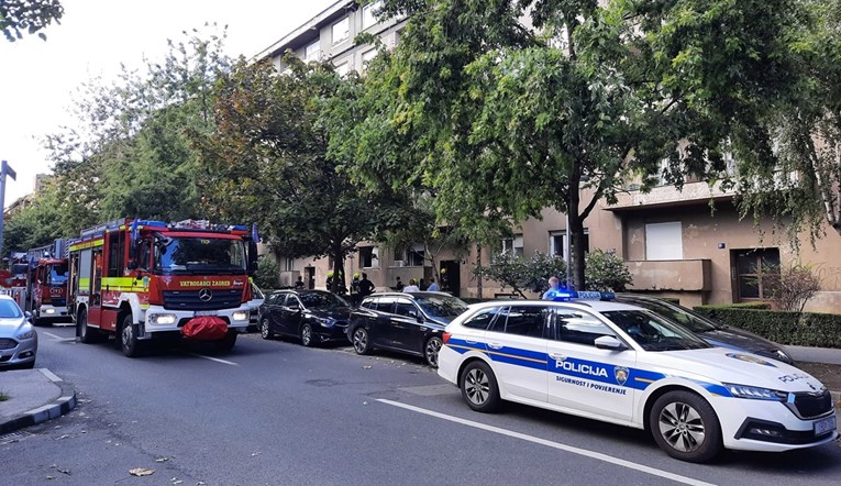 VIDEO Požar u Martićevoj ulici u Zagrebu