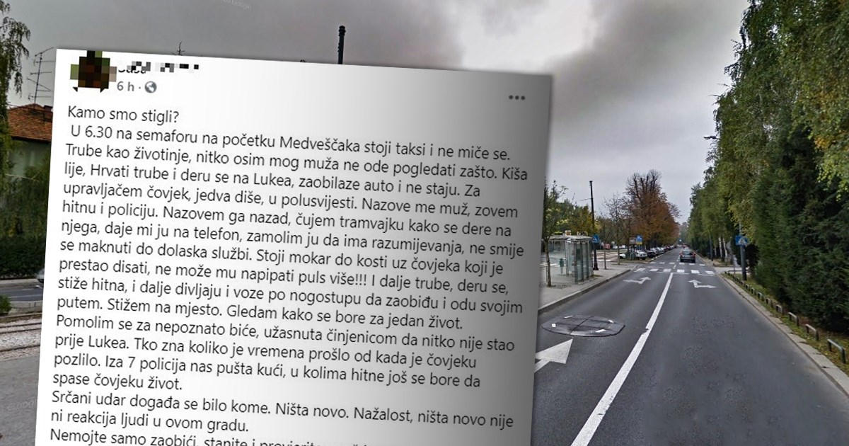 Taksist u Zagrebu umro u autu od infarkta. Svjedokinja: Ljudi su mu bijesno trubili