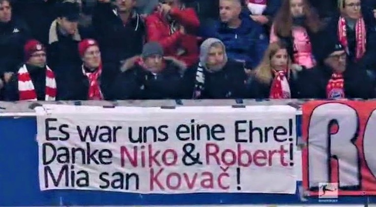 Navijači Bayerna: Hvala, Niko i Roberte! Mi smo Kovač!
