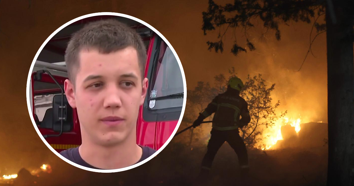 Ivan (18) spasio život ženi tijekom požara: "Čuli smo glas s mola"