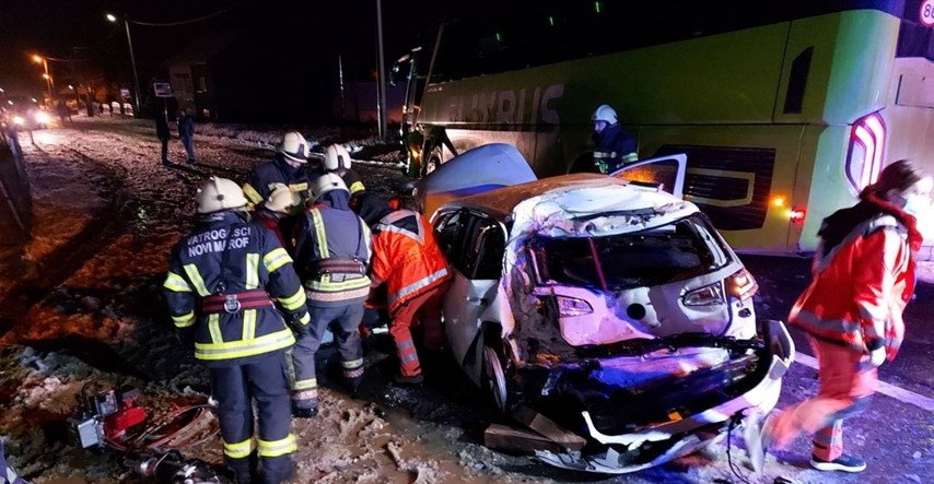Teška nesreća kod Novog Marofa. Sudarila se dva busa i auto, ozlijeđeno četvero ljudi