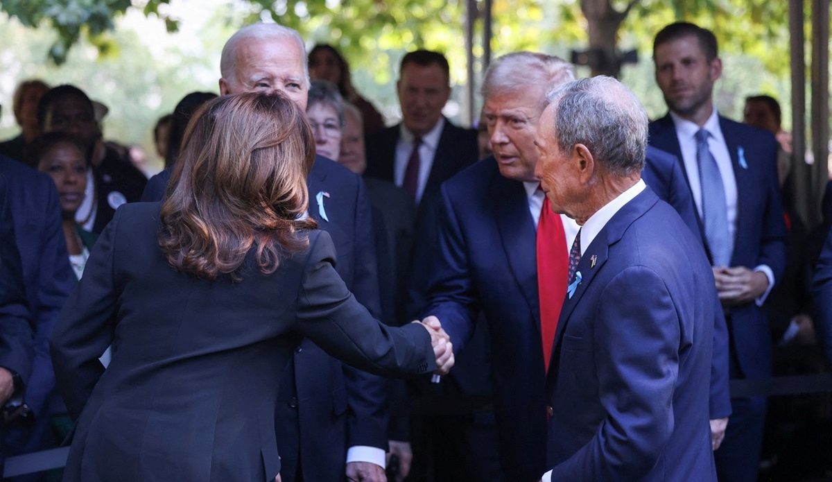 Biden, Harris i Trump se susreli na komemoraciji za žrtve 11. rujna