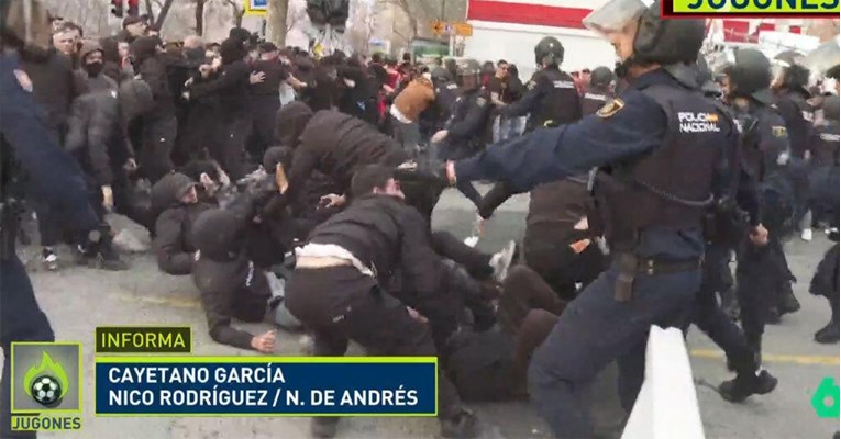 Španjolska TV: Hrvatski navijači sukobili se s policijom u Madridu. Policija: Ne znamo to