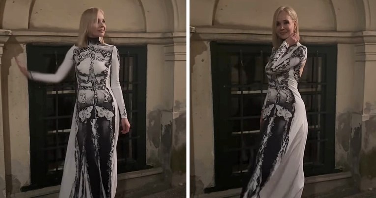 "Koja figura": Jelena Rozga oduševila u haljini s optičkom iluzijom