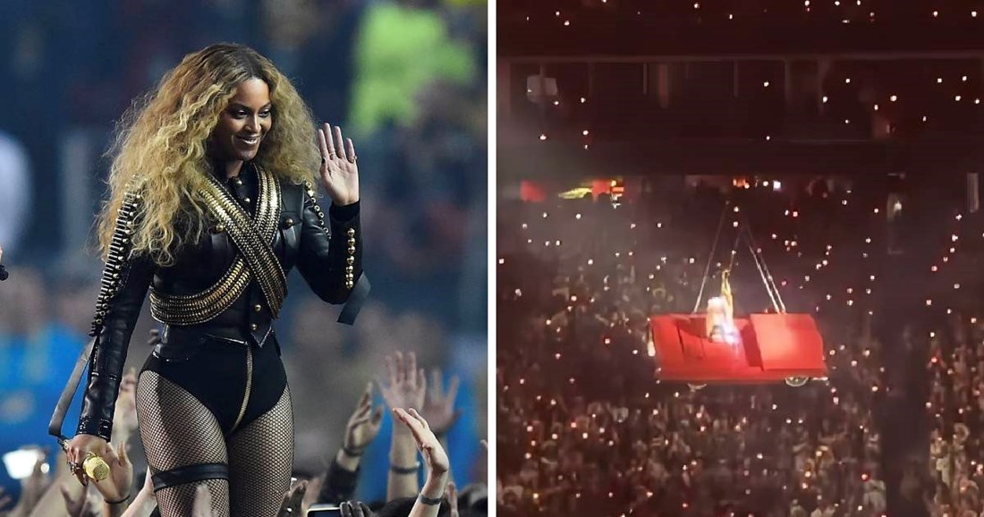 VIDEO Beyonce na nastupu zamalo ispala iz visećeg auta, koncert naglo prekinut