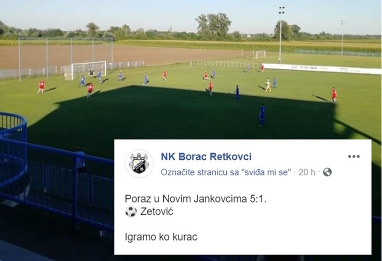 Objava na Fejsu hrvatskog nogometnog kluba nasmijala navijače: "Igramo ko k...c"