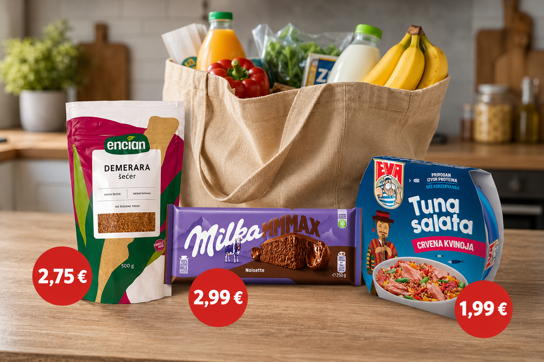 Najbolje cijene iz aktualnih ponuda: Šećer za 2,75 eura, Milka Noisette za 2,99 eura